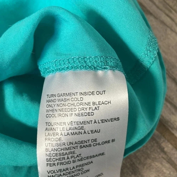 Wrangler Retro Embroidered long sleeved Peasant Top Teal Tassels Women’s Size S - Picture 6 of 13